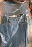 优衣库女装宽松直筒牛仔裤/水洗产品/阔感裤474934 479001 479001/64湖蓝色 26 /160/66A 实拍图