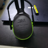 3M隔音耳罩睡觉防噪音工业降噪33db 黑绿色X4A耳罩 1副 实拍图