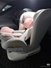 Heekin德国 儿童安全座椅汽车用0-4-12岁婴儿宝宝360度旋转ISOFIX硬接口 时尚粉(ISOFIX+360度旋转) 实拍图