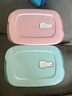 特百惠（Tupperware）长方饭盒1L可微波加热学生上班族午餐饭盒便携密封便当盒 柔蜜粉 实拍图