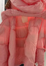 江南布衣（JNBY）【90白鸭绒】商场同款25冬新品连帽宽松A字版型羽绒服女5X0C10110 665/中粉 S 实拍图