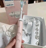 飞利浦（PHILIPS）【肖战推荐】声波电动牙刷钻石9系 生日新年礼物 情侣款送男生女友 去除99.9%牙渍HX9911/68粉色 实拍图