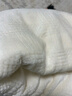 红豆毛毯加厚加绒午睡毯提花简约珊瑚绒法莱绒毯多功能盖毯1.5*2m白色 实拍图