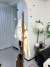小匠材衣帽架实木挂衣架卧室落地简易衣服架子胡桃色圆盘款 实拍图