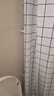 MYMOODHOUSE卫生间加厚浴帘套防霉防水浴帘套装免打孔浴室隔断帘门帘窗户挂帘 实拍图
