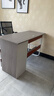 木匠印记电脑桌书架一体桌台式电脑桌储物书桌办公桌学生桌写字桌学习桌 【活动】加粗钢架莫兰迪灰色 140cm 实拍图