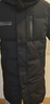 雪中飞秋冬新款时尚休闲舒适廓形男士“H”版型印花立领连帽羽绒服男 黑色|8056 M /170/92A 实拍图