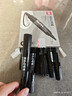 得力（deli）大双头粗头物流快递记号笔1.5mm/5.7mm 办公签字学生文具教学会议笔马克笔 10支/盒 黑色 S555 实拍图