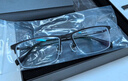 普莱斯（pulais）近视眼镜框可配度数纯钛金属高端商务半框超轻8g男士眼镜架19897A 实拍图