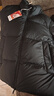 森马[轻松羽绒系列]三防羽绒服男冬季情侣纯色外套上衣 黑色（灰鸭绒） M 实拍图