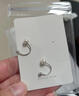 戚小米999足银淡水珍珠耳钉女士养耳洞睡觉免摘耳环耳钩耳圈轻奢耳饰 2只装 实拍图