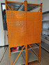 三箭仓储货架蝴蝶孔置物架库房多层超市地下室用槽钢架专用洞洞板配件 橙色【侧面中板】宽50cm 实拍图