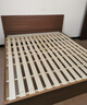 兴瑀汇实木床1.5米1.8m新中式双人床胡桃色木床主卧家用现代简约单人 胡桃色床+5cm床垫 1.5米*2米框架结构 实拍图