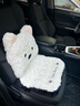 范爷家汽车坐垫冬季毛绒可爱西高地加厚靠背一体式增高垫车载座椅垫女士 实拍图