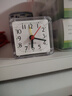 闹钟时尚简约宿舍床头神器迷你小闹钟家用儿童创意可爱便宜时钟表 白色+5号电池 实拍图