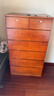 鲁菏鑫森斗柜 实木斗柜现代简约卧室客厅抽屉式收纳柜子储物柜 板栗色高七斗【升级带锁款】 实拍图