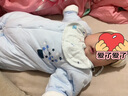 wua·wua婴儿连体衣秋季保暖加厚秋冬季套装新生儿夹棉男女宝宝冬装棉衣 蓝星星（150g厚棉） 73cm (建议6-9月 14-18斤) 实拍图