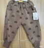 嘟嘟家宝宝裤子加绒冬季男童冬装保暖女童长裤潮儿童休闲裤 咖色小熊100 实拍图