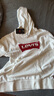 Levi's【特价来袭】李维斯情侣同款经典宽松休闲logo套头连帽卫衣 白色 19622-0018 M 实拍图