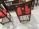 港途中式红木沙发垫坐垫实木家具木凳子茶桌椅垫茶椅座垫椅子垫子防滑 大福团-红色 椅垫50*45cm(3公分厚度)不含抱枕 实拍图