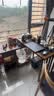 一米色彩阳台茶桌茶台可移动烧水壶一体实木桌椅组合小型旋转休闲茶边几 胡桃色旋转单桌 1.0米【赠煮茶器套装】 实拍图