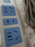 【京东物流】经典蓝白插座/插排/插线板/排插安全耐用新国标纯铜高温阻燃多孔位家用宿舍办公 三位12孔 线长1.5 实拍图