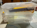 多功能文具盒笔盒收纳盒 透明桌面收纳神器带盖收纳箱ins风 书桌化妆品配件家用收纳 透明文具盒【1个装】 实拍图