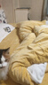 京东京造 220g牛奶绒四件套 A类秋冬加厚高克重法兰绒保暖双人床单枕套被套 1.8米床 牛奶花 实拍图