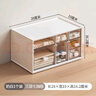 禧天龙加厚桌面化妆品收纳盒首饰收纳盒办公桌文具盒宿舍神器七抽屉白色 实拍图