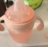 爱咔威（igroway）硅胶鸭嘴杯IKV婴幼儿水杯吸管杯4个月大宝宝开学学饮杯 240ml 粉 实拍图