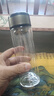 【京东物流配送】高硼硅双层玻璃杯大容量泡茶杯水杯子茶水分离杯 【双层加厚】茶杯350ml1只 实拍图