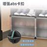 安尔雅超薄鞋柜门口简易鞋架玄关多层防尘收纳架树脂组装柜 双列4层 实拍图