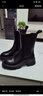 达芙妮厚底短靴女靴马丁靴烟筒靴中筒切尔西靴4622607063黑色（加绒）37 实拍图