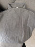 红蜻蜓（RED DRAGONFLY）衬衫男长袖中青年通勤棉质牛津纺顺滑百搭打底男装衬衣 灰色XL 实拍图