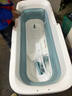 日本川奈Kawana泡澡桶全自动加热大人折叠沐浴缸家用加厚洗澡浴盆 熏蒸款+1.3米蓝+保温盖+靠垫 实拍图
