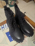 XO马丁靴男真皮牛皮2025秋冬靴子男士高帮男靴厚底鞋子男工装靴男鞋 黑色【镇店款-颜值实力派】A3901 41 实拍图