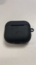 亿色适用AirPods4保护套苹果耳机四代保护套2024无线蓝牙耳机硅胶壳magsafe磁吸无线充电全包防摔减震 【魔力黑】硅胶磁吸保护壳 2024新款丨【收藏+加购】送挂钩 实拍图