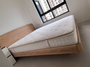 全友家居 实木床北欧原木风双人大床1.8x2米家用主卧室简约悬浮床家具 实拍图