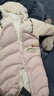 巴拉巴拉童装婴儿连体衣假两件连体羽绒服宝宝衣服冬加厚男童女童儿童 粉红60002-白鸭绒 100 cm-充绒量112g 实拍图