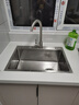 松派厨房水槽304不锈钢水槽双改大单槽水池盆洗菜盆台下盆洗碗槽 左排水槽0涂层-祼盆（无龙头） 580*430mm【国标SUS304假一赔十】 实拍图