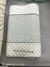 海澜之家（HLA）枕头护颈枕颈椎枕深度睡眠专用记忆棉枕头成人一对记忆枕男士枕芯 升级款灰色： 【按摩触感】 一对，50*30*8/10cm 实拍图