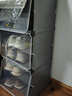 蔻丝（ColesHome）鞋柜家用门口进门一体靠墙极窄小鞋架子简易多层宿舍租房门外走廊 1列6层-灰 实拍图