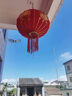 乐睦唯（L'AMAVO）2026新款大红灯笼阳台灯笼大门挂的春节灯笼室外免接线防水灯笼 80#【无线遥控款】适合商品房、小阳台 55cm 平安珠长杆圆福【无线遥控款】无需插电【一对装】 实拍图