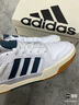 adidas ENTRAP美式校园风运动少年感复古篮球风板鞋男女阿迪达斯 白色/蓝色   43 实拍图