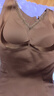婷美（GRACEWELL）保暖塑形背心内磨毛免穿文胸打底衫秋冬内搭无痕美背内衣摩卡棕XL 实拍图