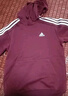 adidas休闲加绒加厚连帽卫衣套头衫男装秋冬阿迪达斯官方轻运动   暗红   2XL 实拍图