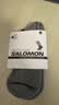 萨洛蒙（Salomon）男女款 户外运动休闲舒适透气跑步长袜子 EVASION ANKLE 2-PACK 浅灰色 C19834 M (39-41码) 实拍图