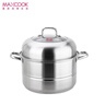 美厨（MAXCOOK）蒸锅 304不锈钢28cm二层蒸锅 加厚复底汤锅 燃气电磁炉通用MCZ828 实拍图