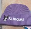 Hello Kitty儿童帽子男女童冬季加厚护耳帽百搭网红针织帽 ZM7014紫色  实拍图