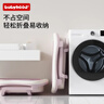 世纪宝贝（babyhood）儿童泡澡桶 婴儿洗澡盆游泳桶加大号折叠浴桶0-15岁赠浴凳 319紫 实拍图